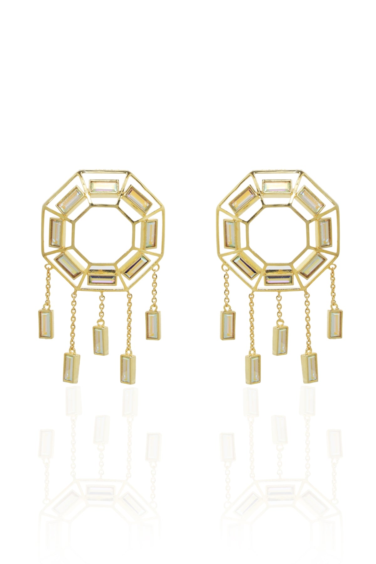 Buy Crystal Hanging Danglers For Women Online at ScrollnShops